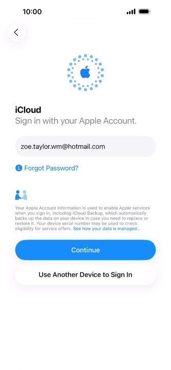 Press Continue. Press Continue.