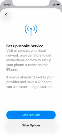 Press Scan QR Code. Press Scan QR Code.