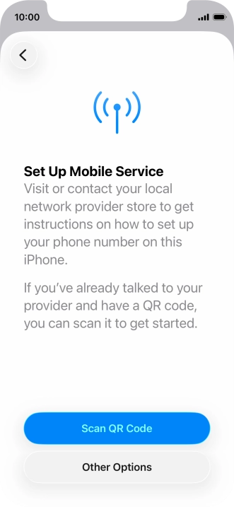 Press Scan QR Code. Press Scan QR Code.