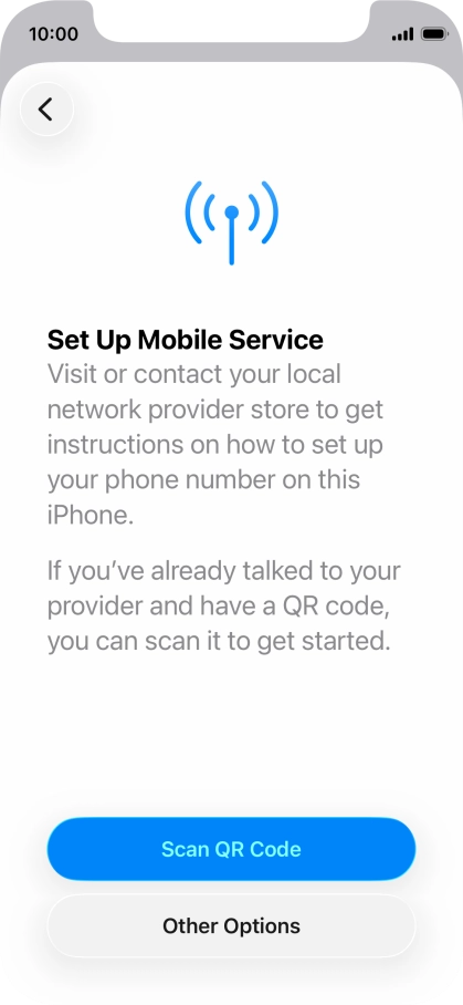 Press Scan QR Code. Press Scan QR Code.