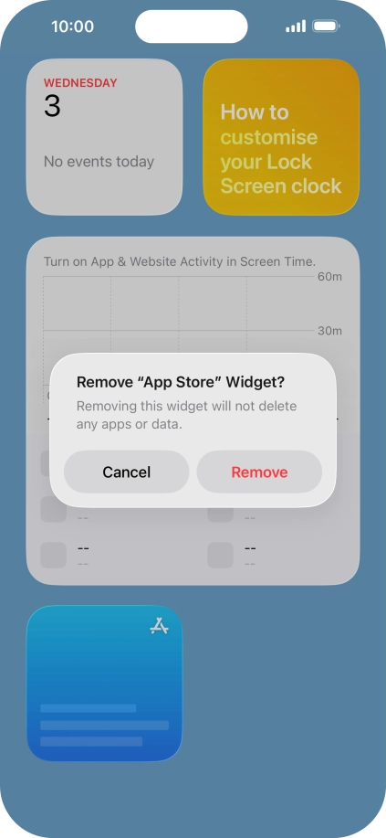 Press Remove. Press Remove.
