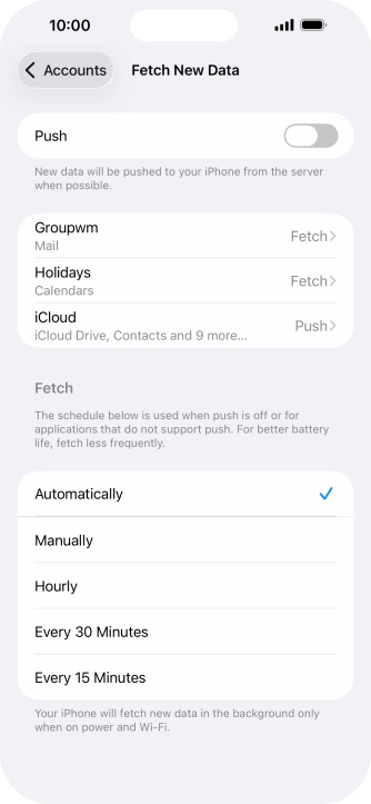 If you turn off the function, press the required setting. If you turn off the function, press the required setting.