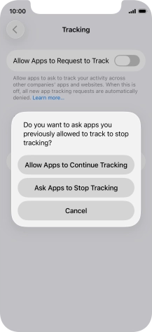 If you turn off the function, press the required setting. If you turn off the function, press the required setting.