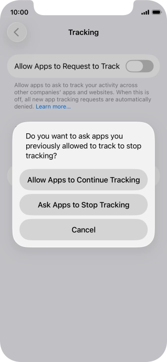 If you turn off the function, press the required setting. If you turn off the function, press the required setting.