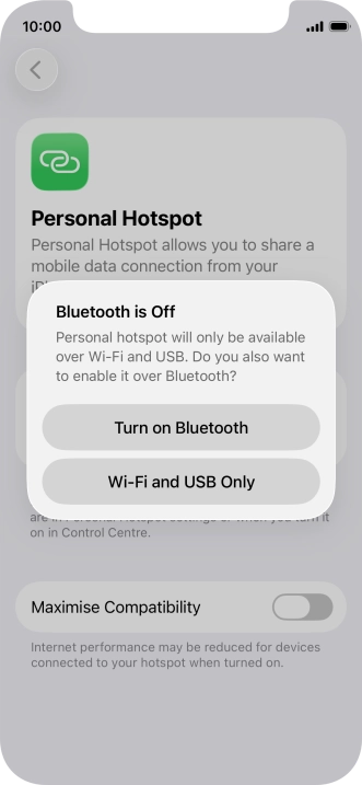 If Wi-Fi is turned on, press Wi-Fi and USB Only. If Wi-Fi is turned on, press Wi-Fi and USB Only.