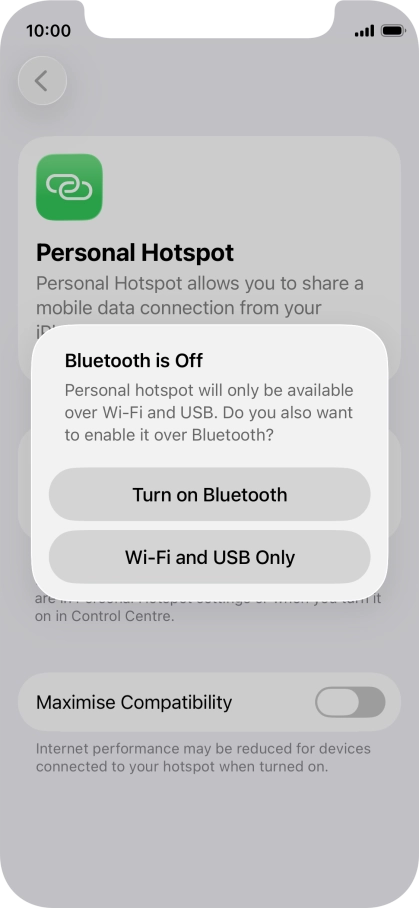 If Wi-Fi is turned on, press Wi-Fi and USB Only. If Wi-Fi is turned on, press Wi-Fi and USB Only.