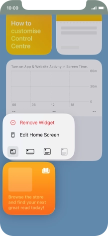 Press Remove Widget. Press Remove Widget.