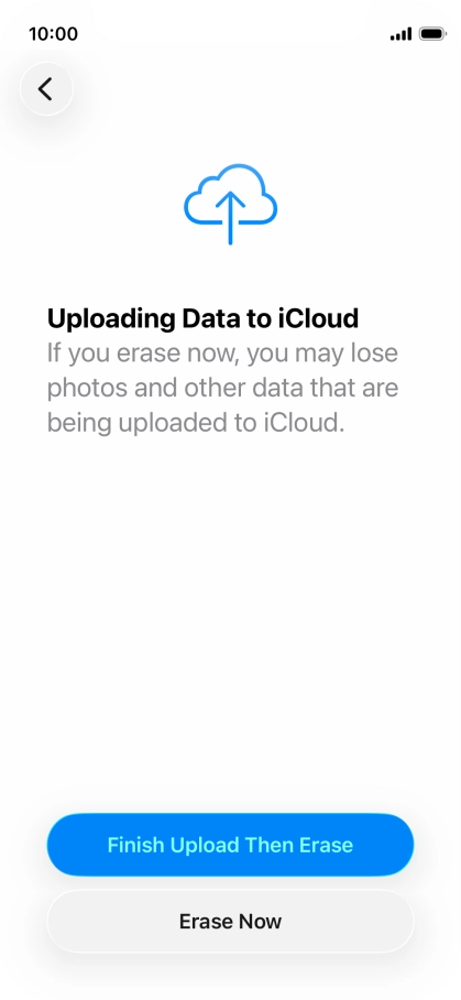 Press Erase Now. Press Erase Now.
