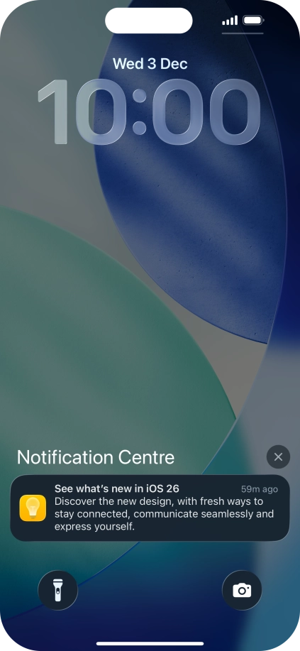 Press the required notification and follow the instructions on the screen to use the selected function. Press the required notification and follow the instructions on the screen to use the selected function.