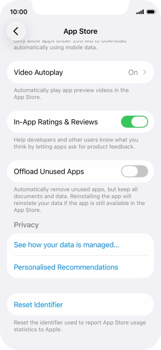 Press the indicator next to Press the indicator next to