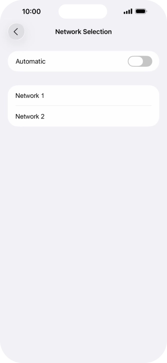 If you turn off the function, press the required network. If you turn off the function, press the required network.