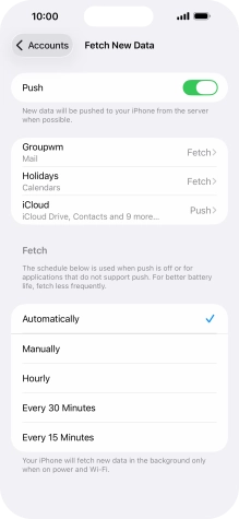 Press the indicator next to Press the indicator next to