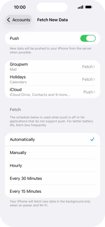 Press the indicator next to Press the indicator next to