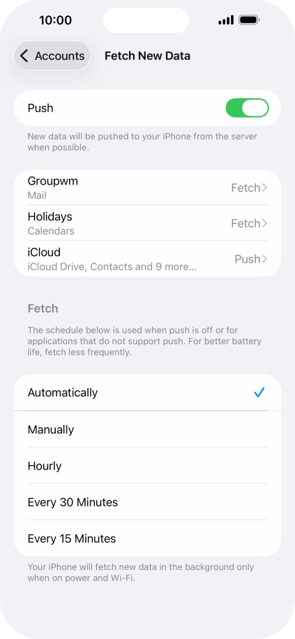 Press the indicator next to Press the indicator next to