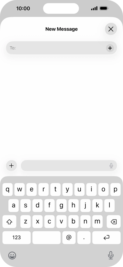 Press To: and key in the first letters of the recipient's name. Press To: and key in the first letters of the recipient's name.
