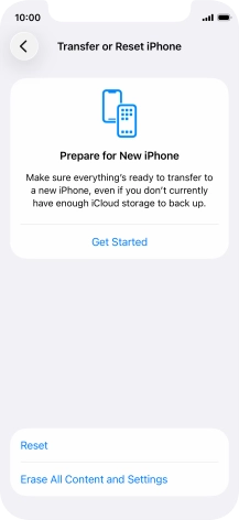 Press Reset. Press Reset.