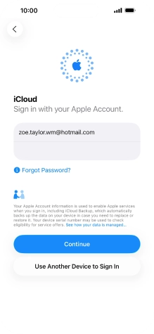 Press Continue. Press Continue.
