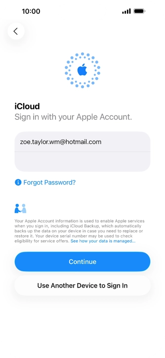 Press Continue. Press Continue.