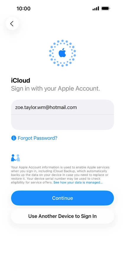 Press Continue. Press Continue.