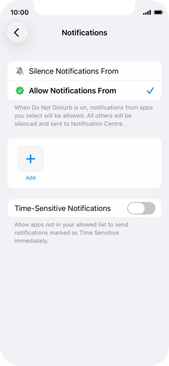 Press the indicator next to Press the indicator next to