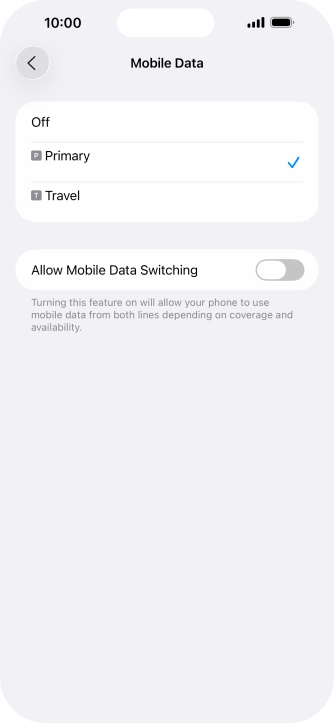 Press the required price plan. Press the required price plan.
