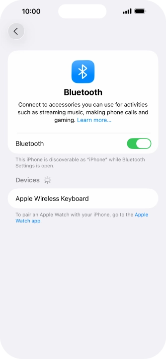 Press the required Bluetooth device and follow the instructions on the screen to pair the device with your phone. Press the required Bluetooth device and follow the instructions on the screen to pair the device with your phone.