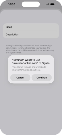 Press Continue. Press Continue.