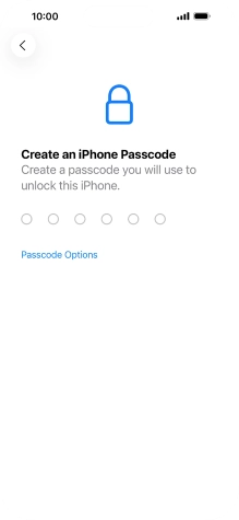 Press Passcode Options. Press Passcode Options.