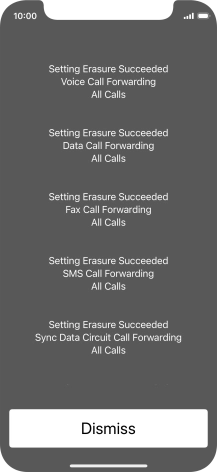 Press Dismiss. Press Dismiss.