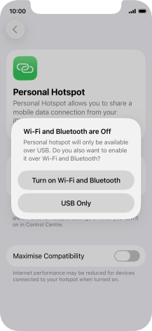 If Wi-Fi is turned off, press Turn on Wi-Fi and Bluetooth. If Wi-Fi is turned off, press Turn on Wi-Fi and Bluetooth.