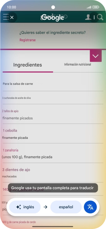Sigue las indicaciones de la pantalla para seleccionar los ajustes de idioma deseados y utilizar la función. Sigue las indicaciones de la pantalla para seleccionar los ajustes de idioma deseados y utilizar la función.