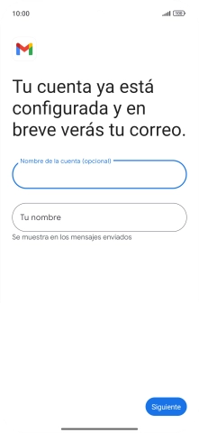 Pulsa Tu nombre e introduce el nombre del remitente. Pulsa Tu nombre e introduce el nombre del remitente.