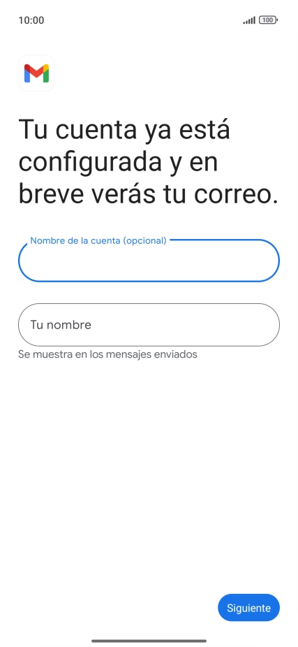 Pulsa Tu nombre e introduce el nombre del remitente. Pulsa Tu nombre e introduce el nombre del remitente.