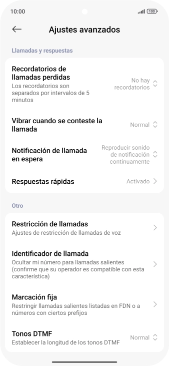 Pulsa Marcación fija. Pulsa Marcación fija.