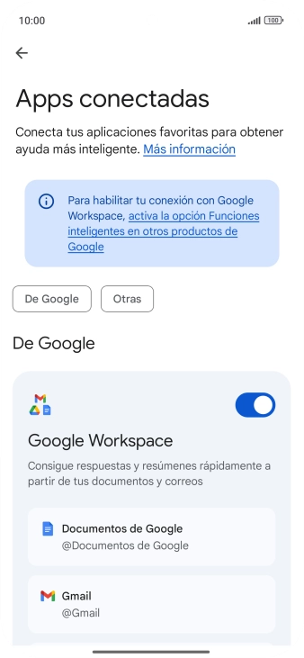 Pulsa el indicador junto a la extensión deseada para activar la función. Pulsa el indicador junto a la extensión deseada para activar la función.