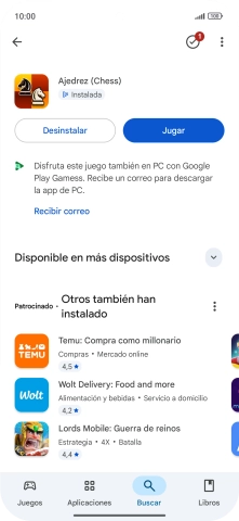 Desliza el dedo hacia arriba desde la parte inferior de la pantalla para terminar y volver a la pantalla de inicio. Desliza el dedo hacia arriba desde la parte inferior de la pantalla para terminar y volver a la pantalla de inicio.