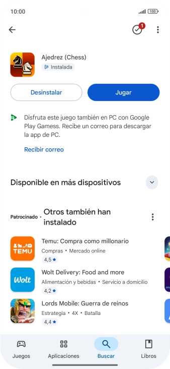 Desliza el dedo hacia arriba desde la parte inferior de la pantalla para terminar y volver a la pantalla de inicio. Desliza el dedo hacia arriba desde la parte inferior de la pantalla para terminar y volver a la pantalla de inicio.