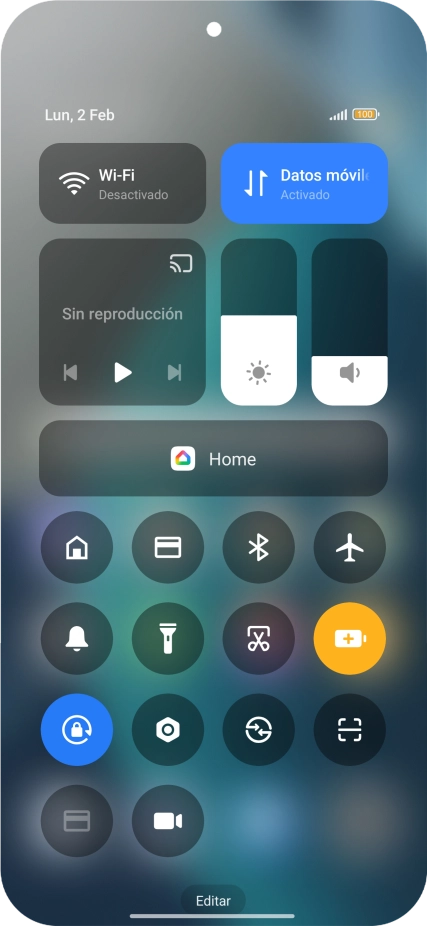 Desliza el dedo hacia arriba desde la parte inferior de la pantalla para terminar y volver a la pantalla de inicio. Desliza el dedo hacia arriba desde la parte inferior de la pantalla para terminar y volver a la pantalla de inicio.