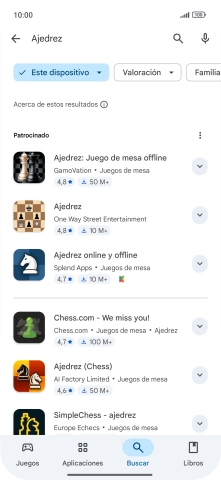 Pulsa la app deseada. Pulsa la app deseada.