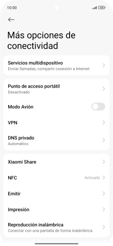 Pulsa Punto de acceso portátil. Pulsa Punto de acceso portátil.