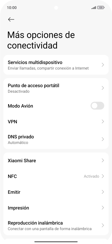 Pulsa Punto de acceso portátil. Pulsa Punto de acceso portátil.