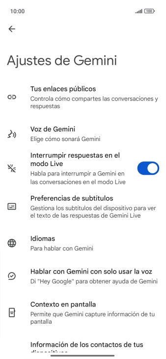Sigue las indicaciones de la pantalla para seleccionar los ajustes deseados. Sigue las indicaciones de la pantalla para seleccionar los ajustes deseados.
