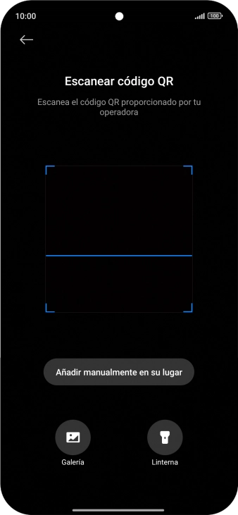 Coloca el código QR dentro del marco de la cámara del teléfono para escanearlo. Coloca el código QR dentro del marco de la cámara del teléfono para escanearlo.