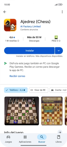 Pulsa Instalar y sigue las indicaciones de la pantalla para instalar la app. Pulsa Instalar y sigue las indicaciones de la pantalla para instalar la app.