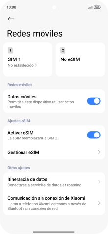 Pulsa Gestionar eSIM. Pulsa Gestionar eSIM.