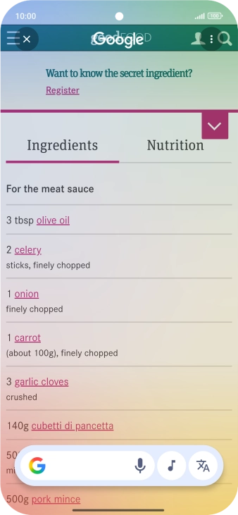 Pulsa el icono de traducción. Pulsa el icono de traducción.
