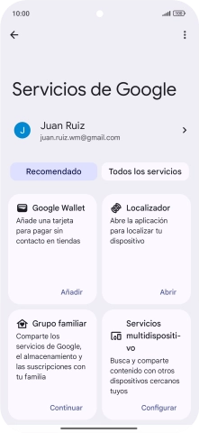 Pulsa Todos los servicios. Pulsa Todos los servicios.