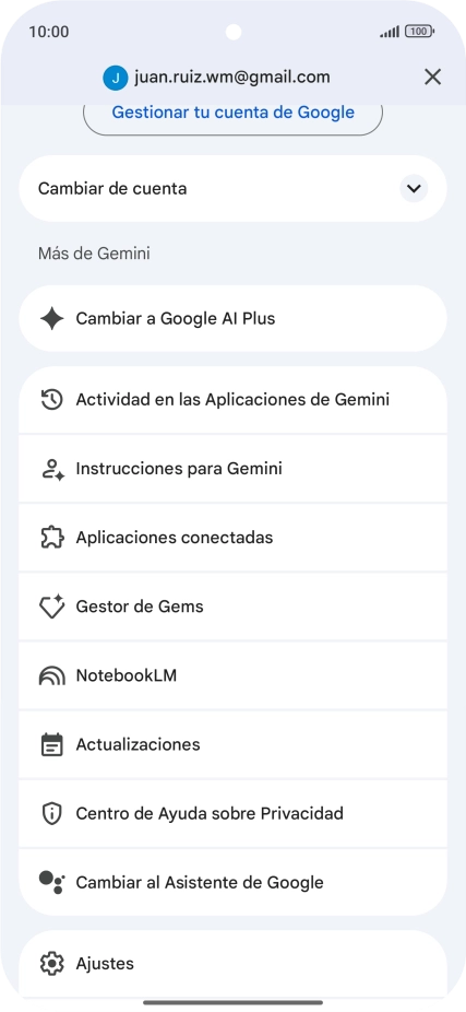 Pulsa Ajustes. Pulsa Ajustes.