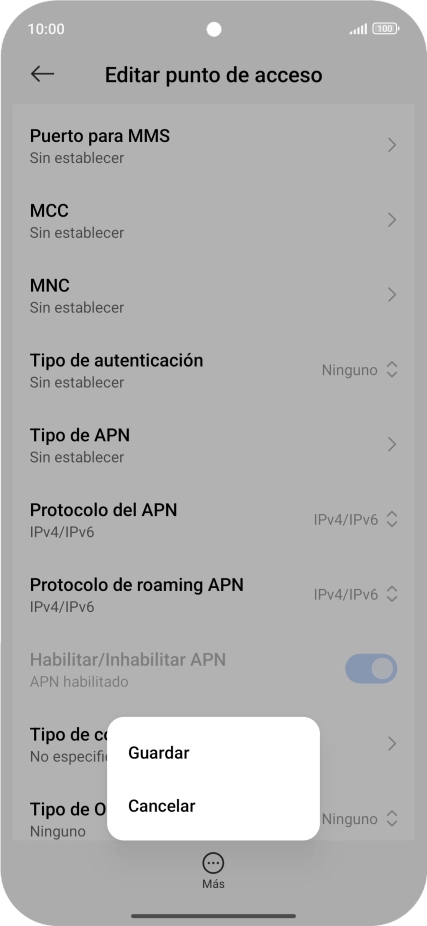 Pulsa Guardar. Pulsa Guardar.