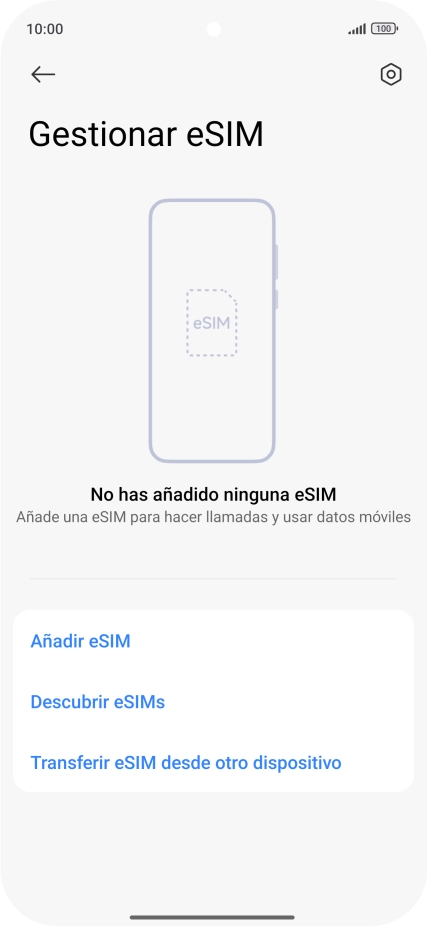 Pulsa Añadir eSIM. Pulsa Añadir eSIM.